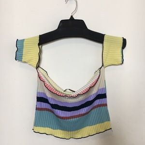 Off the shoulder crop top